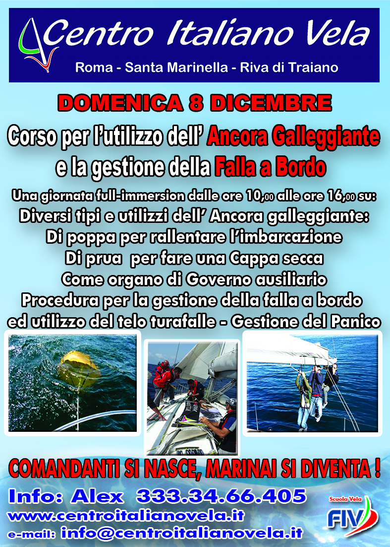 Corso Ancora galleggiante e gestione Falla a bordo - Dic 2024